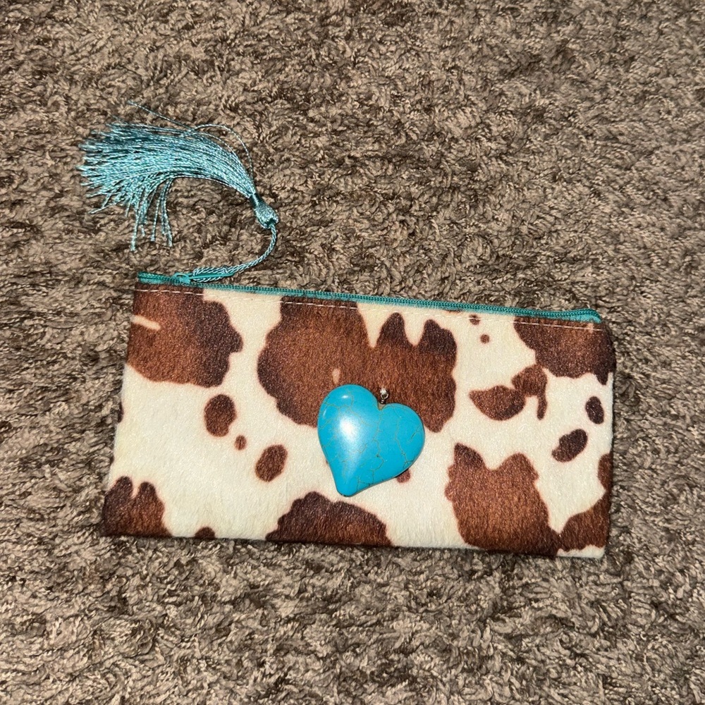 Cow Print Clutch